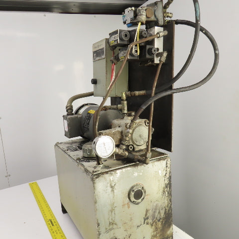 Graham T10V 10 Gallon 1.5HP Hydraulic Power Unit 208-230/460V 3PH 4.5A 1740RPM