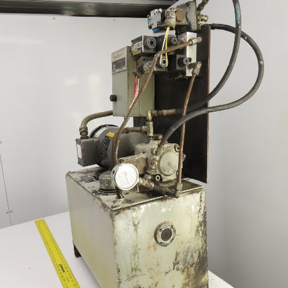Graham T10V 10 Gallon 1.5HP Hydraulic Power Unit 208-230/460V 3PH 4.5A 1740RPM