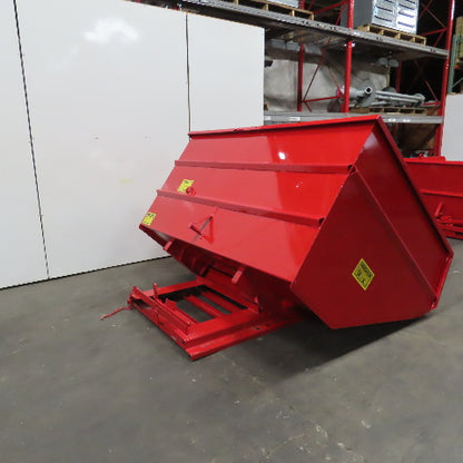5 CU Yard Heavy Duty Self Dumping Trash Scrap Chip Hopper