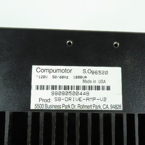 Parker S8-DRIVE-AMP-V2 Microstep Drive Compumotor Servo Drive 95-132V AC
