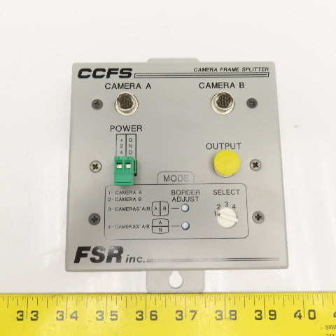 FSR Inc. CCFS-B/2W Camera Frame Splitter Device CCFS Black/White