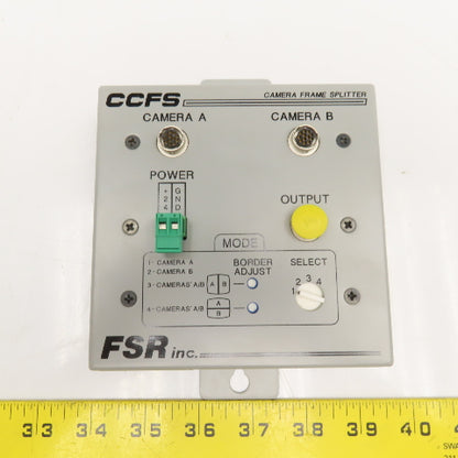 FSR Inc. CCFS-B/2W Camera Frame Splitter Device CCFS Black/White