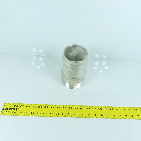 Dixon Liquids AST40 4" King Combo Aluminum Nipple NPT Threaded End No Knurl