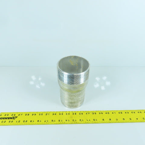 Dixon Liquids AST40 4" King Combo Aluminum Nipple NPT Threaded End No Knurl