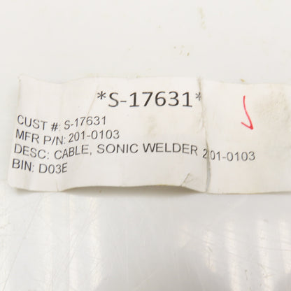 201-0103 16 AWG 11C W/ Gr. Sonic Welder Cable Assembly Bendix 28-18 12 Pin 11'