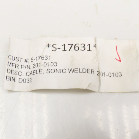 201-0103 16 AWG 11C W/ Gr. Sonic Welder Cable Assembly Bendix 28-18 12 Pin 11'