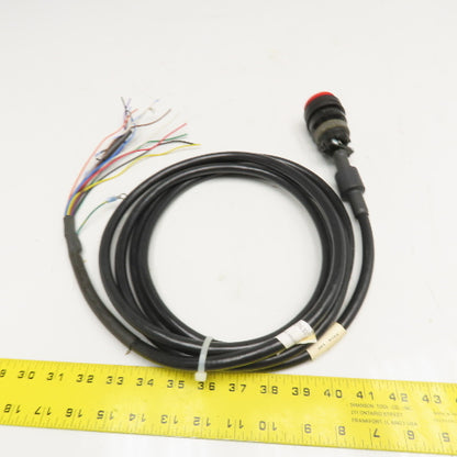 201-0103 16 AWG 11C W/ Gr. Sonic Welder Cable Assembly Bendix 28-18 12 Pin 11'