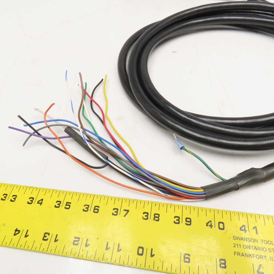 201-0103 16 AWG 11C W/ Gr. Sonic Welder Cable Assembly Bendix 28-18 12 Pin 11'
