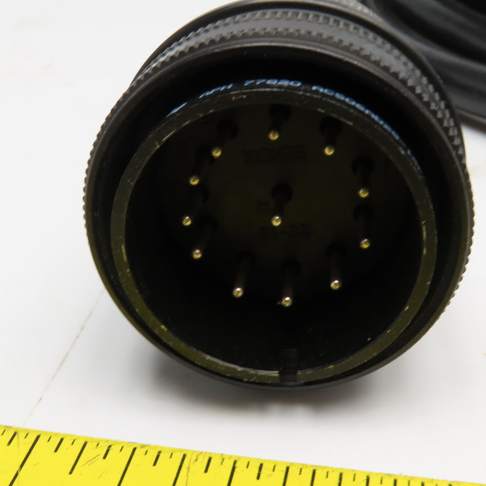 201-0103 16 AWG 11C W/ Gr. Sonic Welder Cable Assembly Bendix 28-18 12 Pin 11'