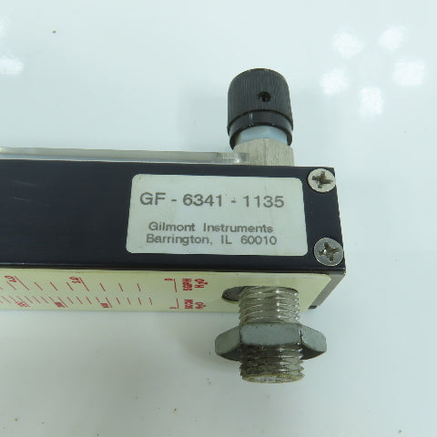 Gilmont GF-6341-1135 Accucal Laboratory Flowmeter 200PSIG Size 135 With Valve