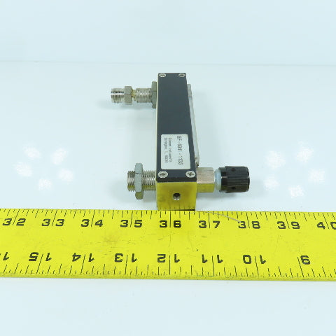 Gilmont GF-6341-1135 Accucal Laboratory Flowmeter 200PSIG Size 135 With Valve