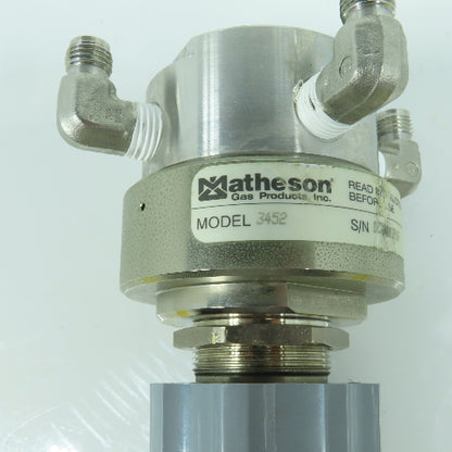 Matheson 3452 Stainless Steel High Flow Gas Line Regulator 500 PSI