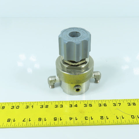 Matheson 3452 Stainless Steel High Flow Gas Line Regulator 500 PSI