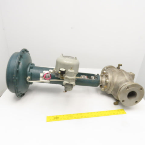 Fisher 667-EC 3" Flange Mount Stainless Steel Globe Valve 50VDC 150PSI Actuator