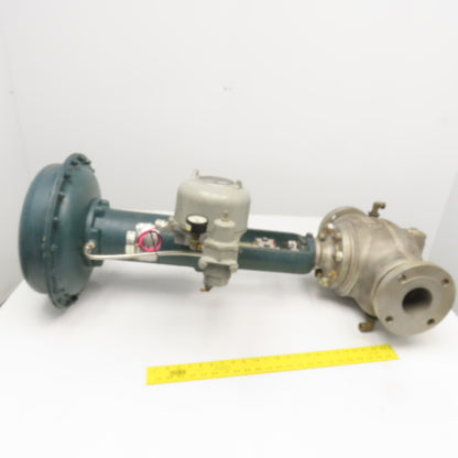 Fisher 667-EC 3" Flange Mount Stainless Steel Globe Valve 50VDC 150PSI Actuator