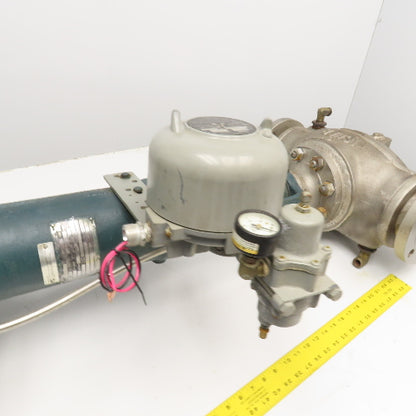 Fisher 667-EC 3" Flange Mount Stainless Steel Globe Valve 50VDC 150PSI Actuator