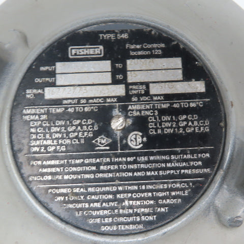 Fisher 667-EC 3" Flange Mount Stainless Steel Globe Valve 50VDC 150PSI Actuator