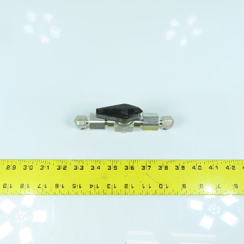 Swagelok SS-H83XPF4 3-Piece High Pressure 3-Way Ball Valve 10,000PSIG 1/4" FNPT