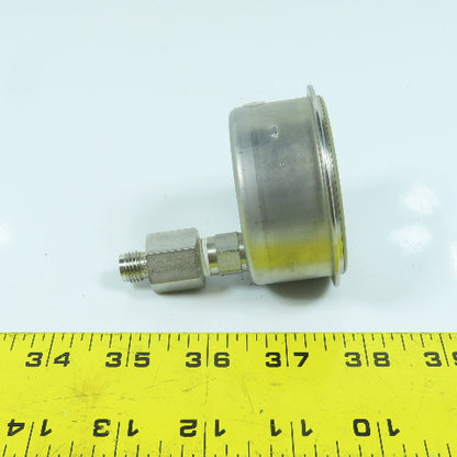 Haenni 0 To 15 PSI 0 to 1 Bar Stainless Steel Pressure Gauge