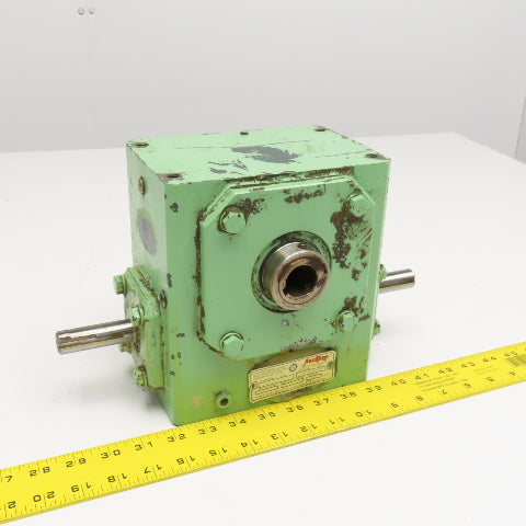 Grove Gear H1262 10:1 Ratio 175RPM Output Dual Output Thru Shaft Input Gearbox