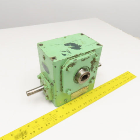 Grove Gear H1262 10:1 Ratio 175RPM Output Dual Output Thru Shaft Input Gearbox