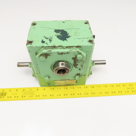 Grove Gear H1262 10:1 Ratio 175RPM Output Dual Output Thru Shaft Input Gearbox
