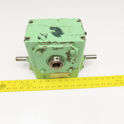 Grove Gear H1262 10:1 Ratio 175RPM Output Dual Output Thru Shaft Input Gearbox