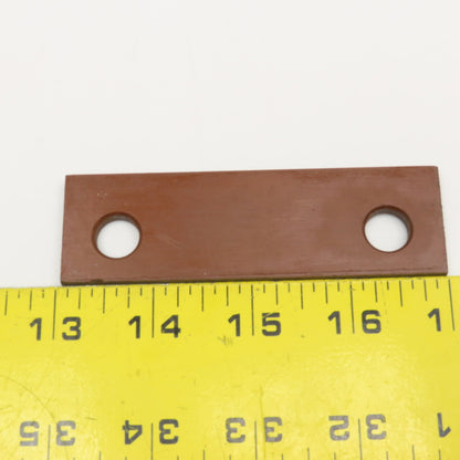 3-15/16" x 1-3/16" Garolite Insulation Plate 3/16" Thick 12mm Holes Lot Of 4