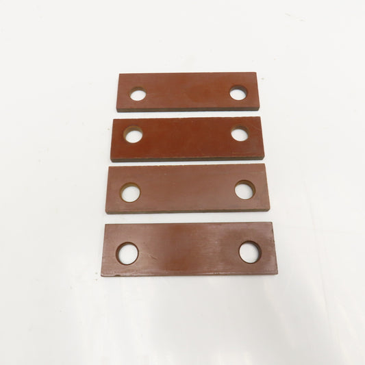 3-15/16" x 1-3/16" Garolite Insulation Plate 3/16" Thick 12mm Holes Lot Of 4