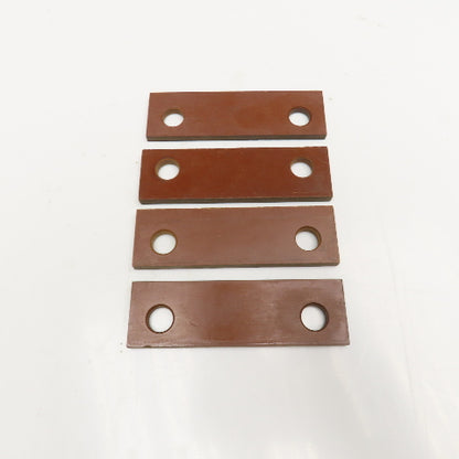 3-15/16" x 1-3/16" Garolite Insulation Plate 3/16" Thick 12mm Holes Lot Of 4