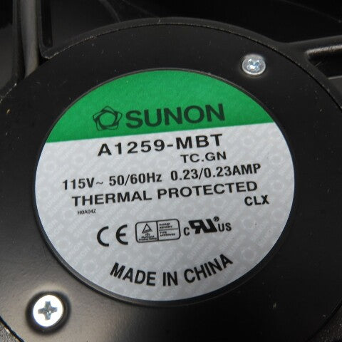 Sunon A1259-MBT 110" 15V 50/60Hz Cabinet Cooling Fan