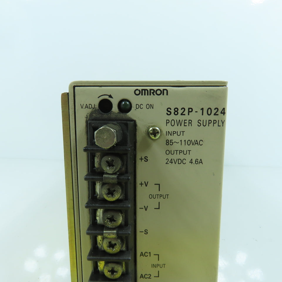 Omron S82P-1024 24V DC 4.6A Output Power Supply 85-110V AC Input