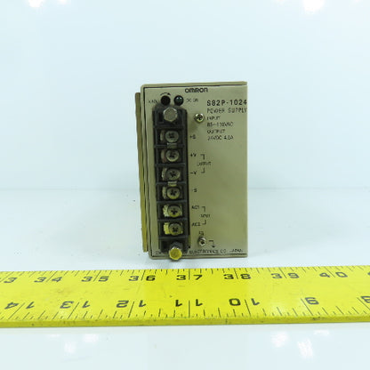 Omron S82P-1024 24V DC 4.6A Output Power Supply 85-110V AC Input