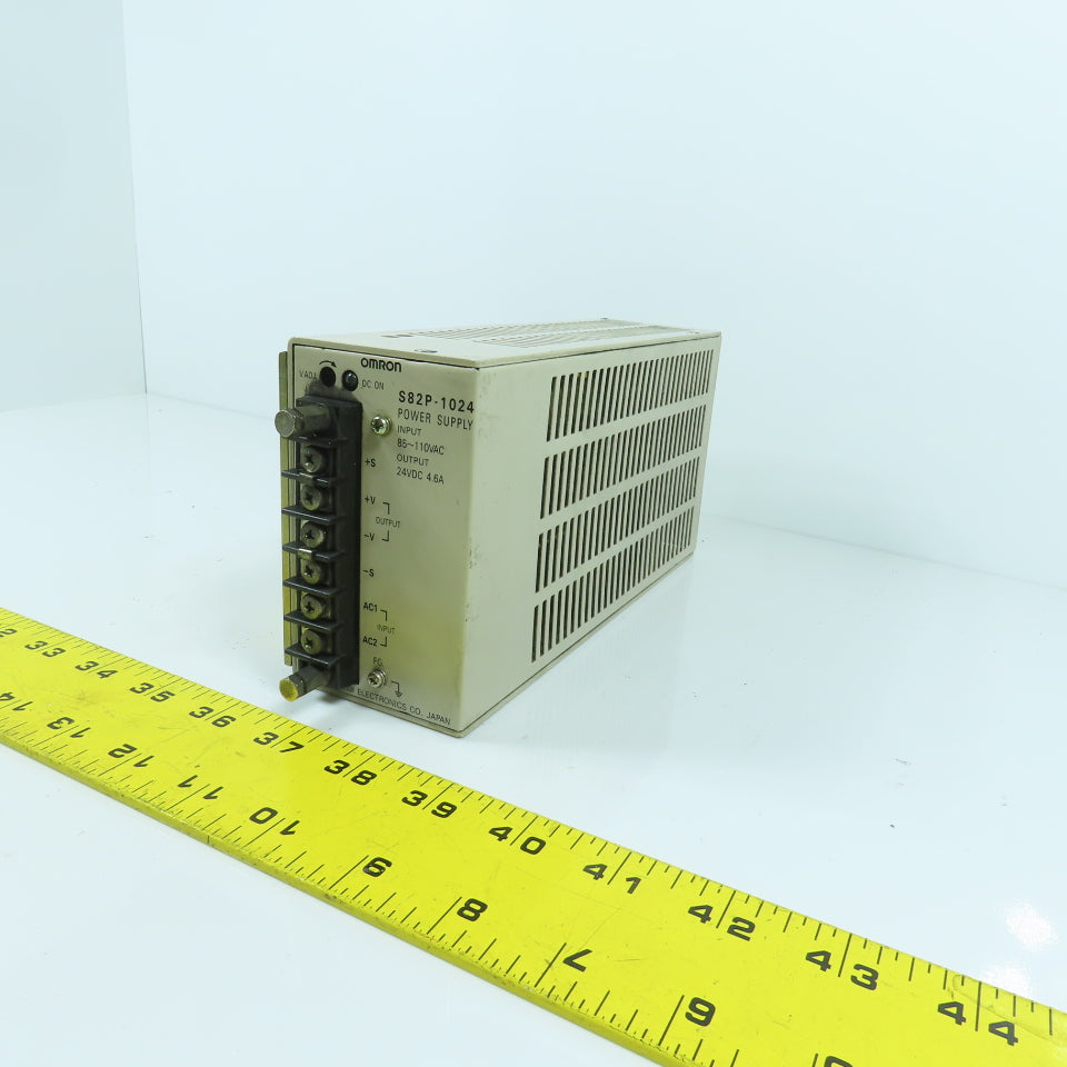 Omron S82P-1024 24V DC 4.6A Output Power Supply 85-110V AC Input