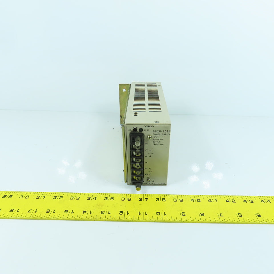 Omron S82P-1024 24V DC 4.6A Output Power Supply 85-110V AC Input