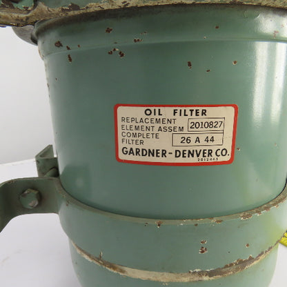 Gardner Denver 2010827 /26-A-44 ESJBE/4 50HP Air Compressor Oil Filter & Housing