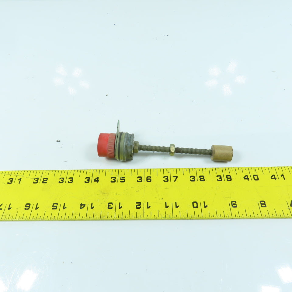 Starter Contactor Reset Plunger Switch Button 3-3/4" Depth