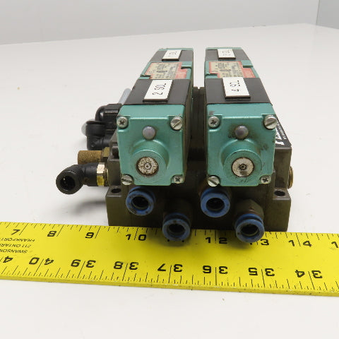 Numatics 082SS515M000061 5/3 Open Center Double Solenoid Valve 24VDC Coil