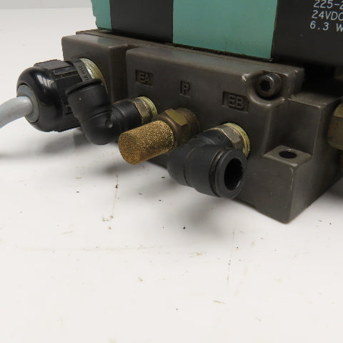 Numatics 082SS515M000061 5/3 Open Center Double Solenoid Valve 24VDC Coil