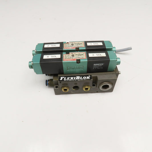 Numatics 082SS515M000061 5/3 Open Center Double Solenoid Valve 24VDC Coil