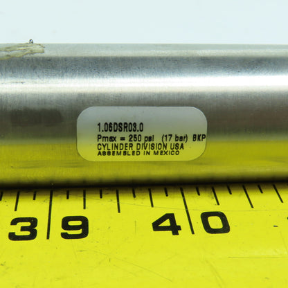 Parker 1.06DSR03.0 Double Acting Stainless Air Cylinder 1-1/16" Bore 3" Stroke