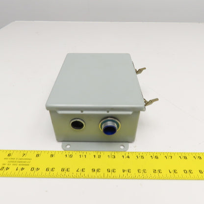 Hoffman A-806CH 8" x 6" x 3-1/2" Electrical Enclosure W/ Back Plate Type 12,13