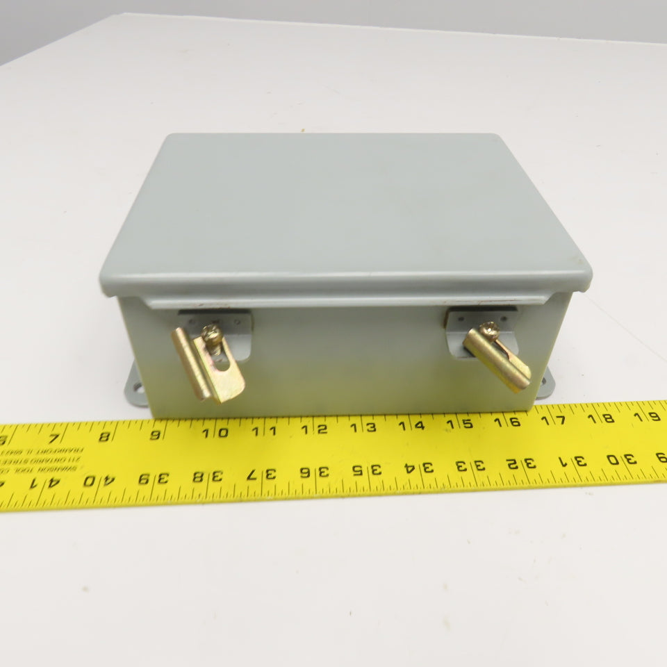 Hoffman A-806CH 8" x 6" x 3-1/2" Electrical Enclosure W/ Back Plate Type 12,13