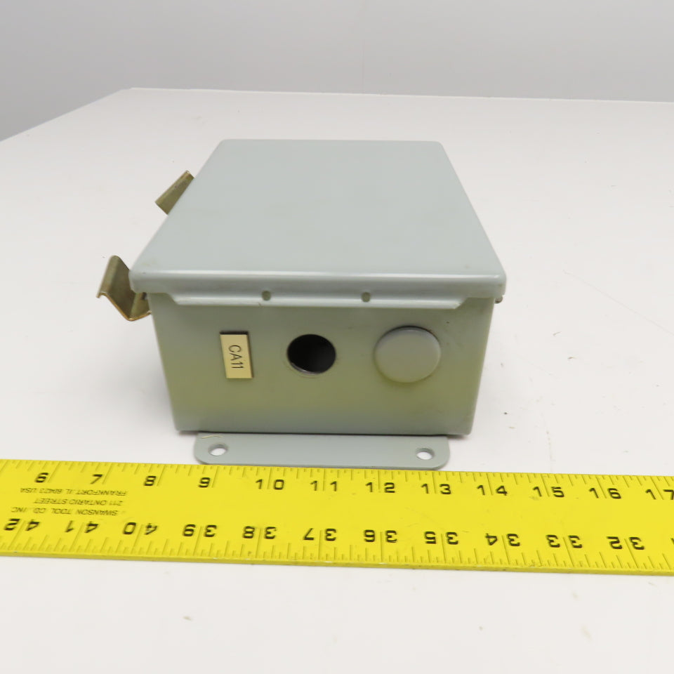 Hoffman A-806CH 8" x 6" x 3-1/2" Electrical Enclosure W/ Back Plate Type 12,13