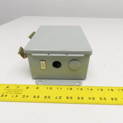 Hoffman A-806CH 8" x 6" x 3-1/2" Electrical Enclosure W/ Back Plate Type 12,13