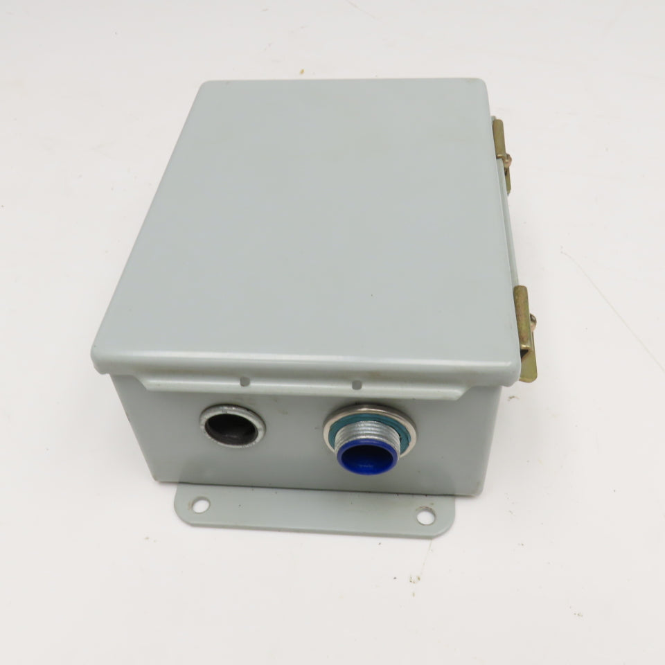 Hoffman A-806CH 8" x 6" x 3-1/2" Electrical Enclosure W/ Back Plate Type 12,13