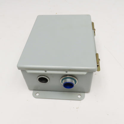 Hoffman A-806CH 8" x 6" x 3-1/2" Electrical Enclosure W/ Back Plate Type 12,13
