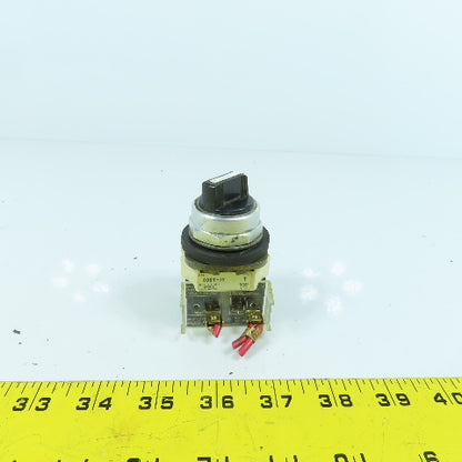 Allen Bradley 800T-J2 2-Position Selector Switch 600V Nema Type 4, 13,