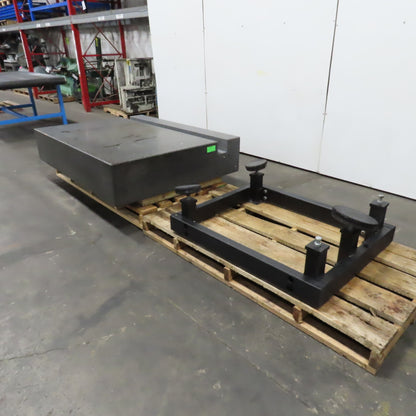 72" x 54" x 14" Thick Granite Surface Plate Inspection Table W/Base From LKG-80
