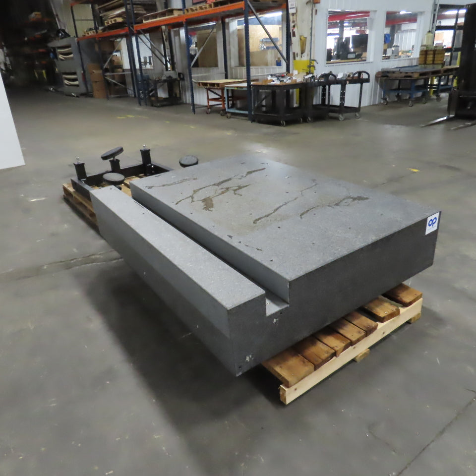 72" x 54" x 14" Thick Granite Surface Plate Inspection Table W/Base From LKG-80